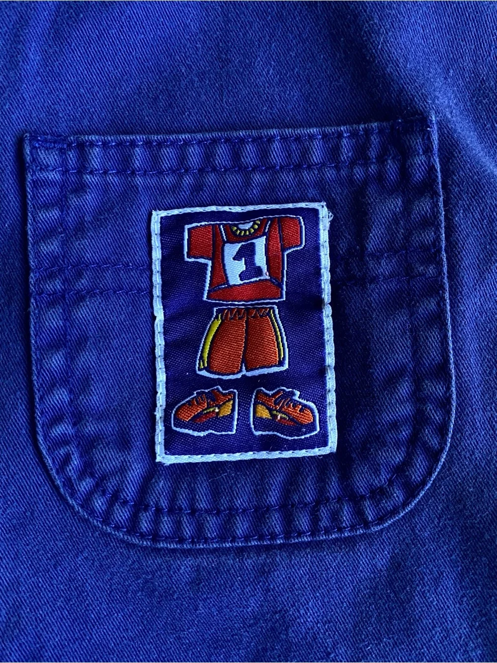 Vintage Gymboree Rainbow Tag Bib Overalls Boys XXS 12-18 Months Carpenter 1998